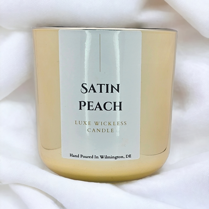 Satin Peach Candle